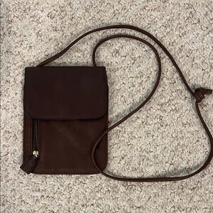 Nine West Dark Brown Crossbody Bag